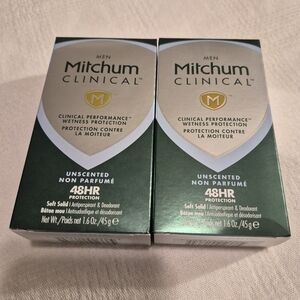 Mitchum Clinical unscented 48 hour 2 boxes New